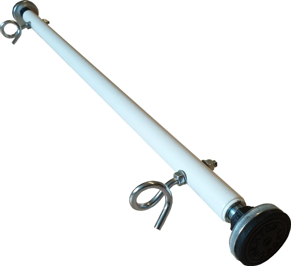 Create for you® - Barra con ganci a vite - per appendere le altalene - Adatta anche come barra per trazioni - 90 cm - per telai di porte 89,5-94 cm - Bianco