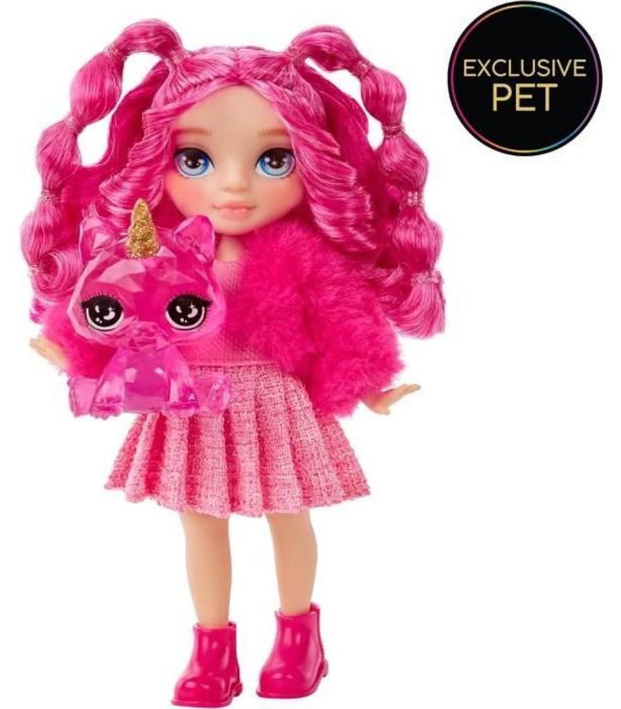 Rainbow High Littles - 15cm Doll + Pet - Pink - From 4 Immagine del prodotto 