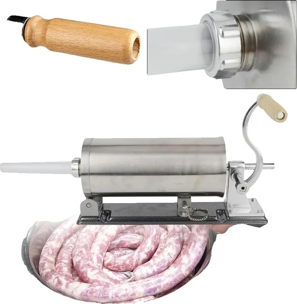 Embossoir manuel 3L pour faire ses saucisses maison facilement en Inox