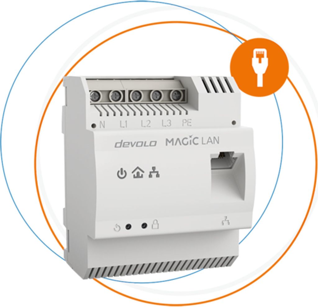 devolo Magic 2 LAN DINrail (weiss) Image du produit 