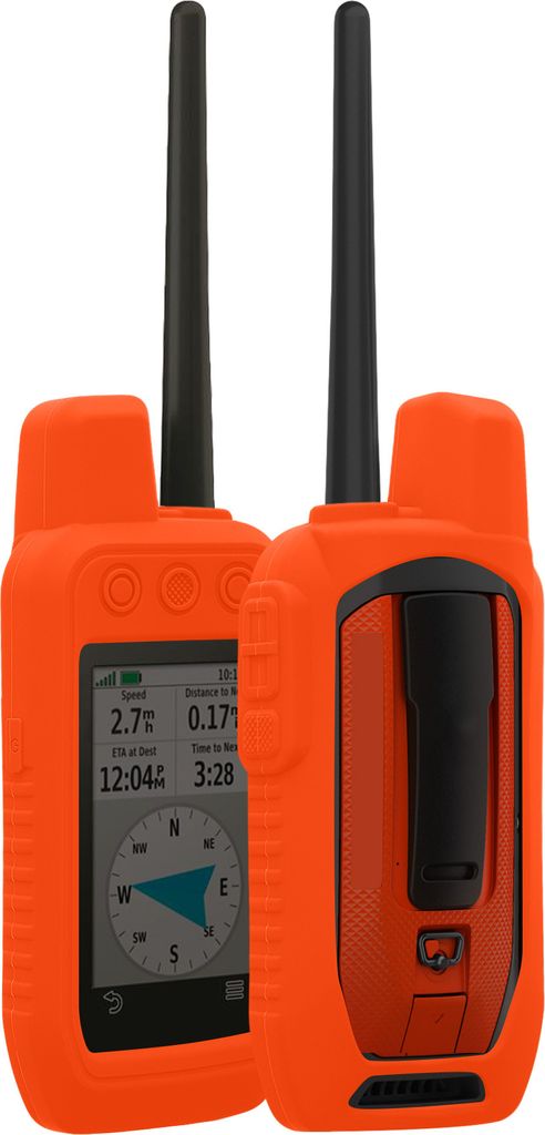 kwmobile Hülle kompatibel mit Garmin Alpha 300 / Alpha 200 - Schutzhülle für GPS Handgerät in Orange