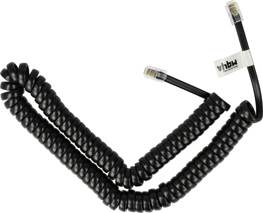 vhbw Spiralkabel RJ10 kompatibel mit Unify Openstage 60 (T) Produktbild 