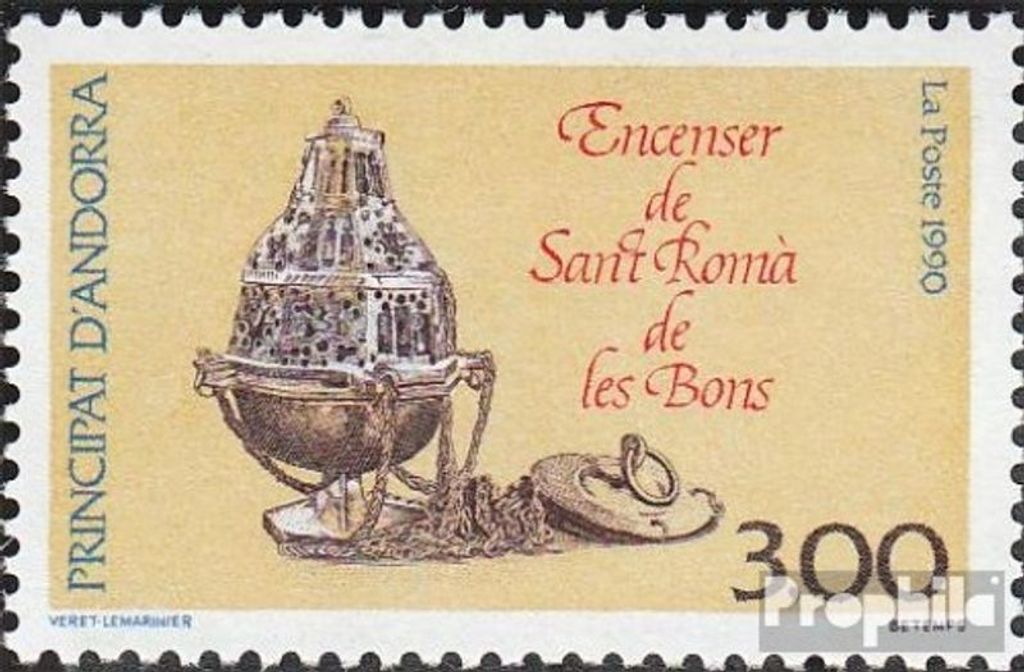 Briefmarken Andorra - Französische Post 1990 Mi 413 Produktbild 