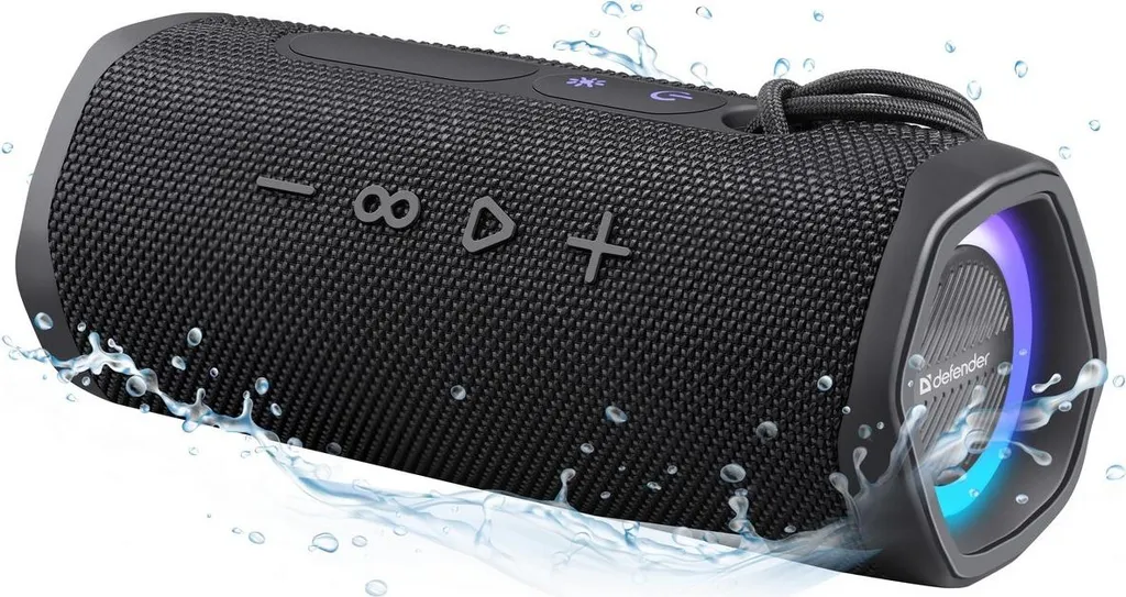 Enceinte Bluetooth Extérieur Defender Enjoy S800 20W Noire Multimédia