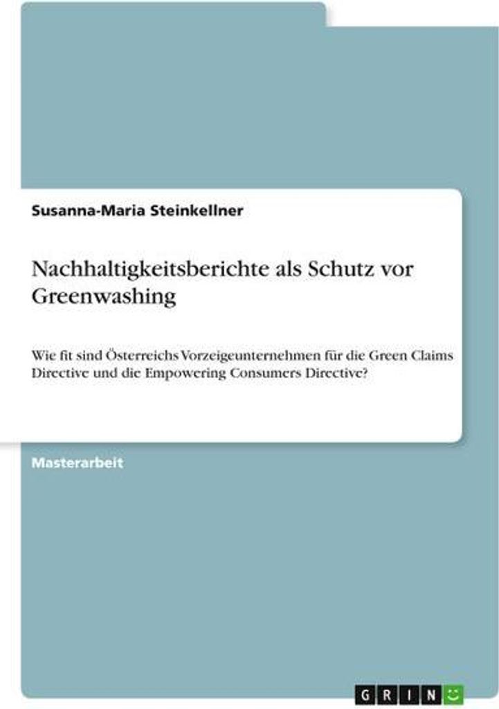 Nachhaltigkeitsberichte als Schutz vor Greenwashing