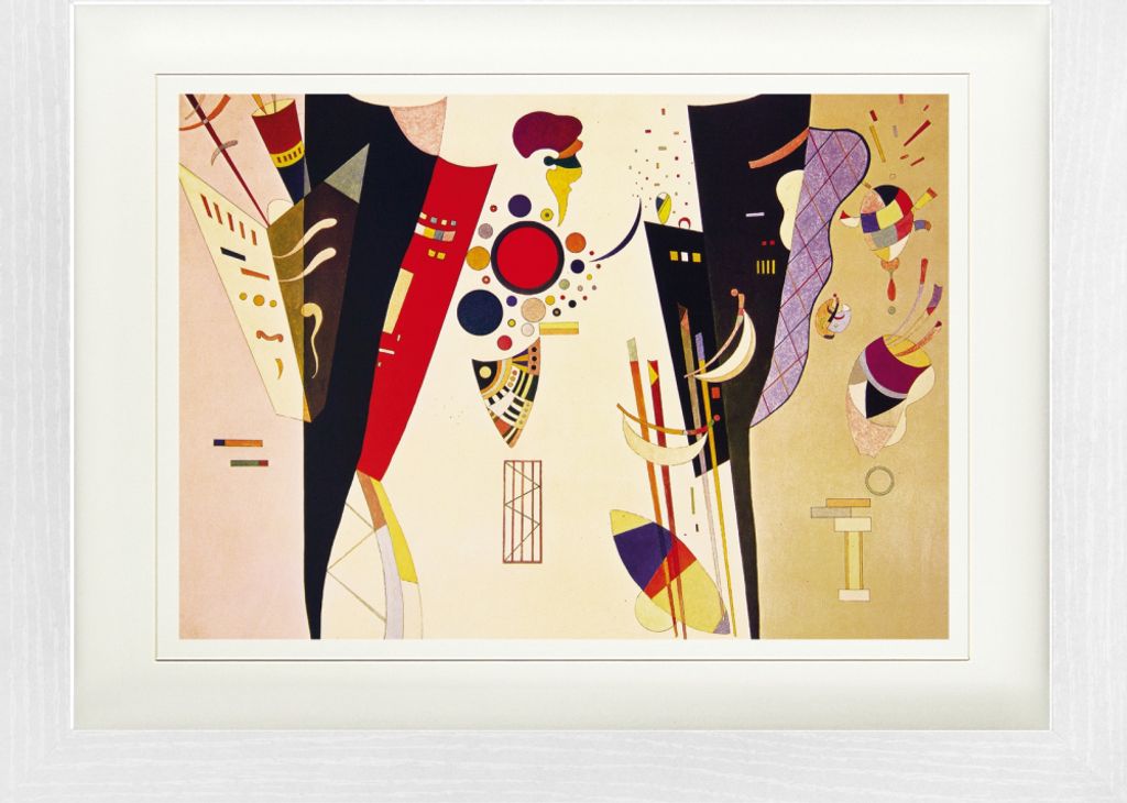 Wassily Kandinsky Gerahmtes Bild Mit Edlem Passepartout | Wand-Bilder | Im Bilderrahmen - Gegenseitiges Abkommen, 1942 (30 x 40 cm)