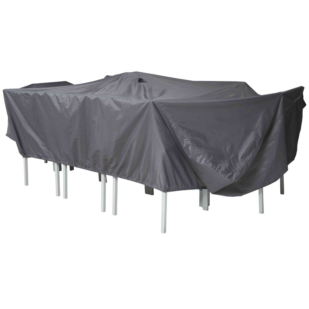 Gartentischbezug von 310 x 130 cm Cov'Up Grau - Oviala