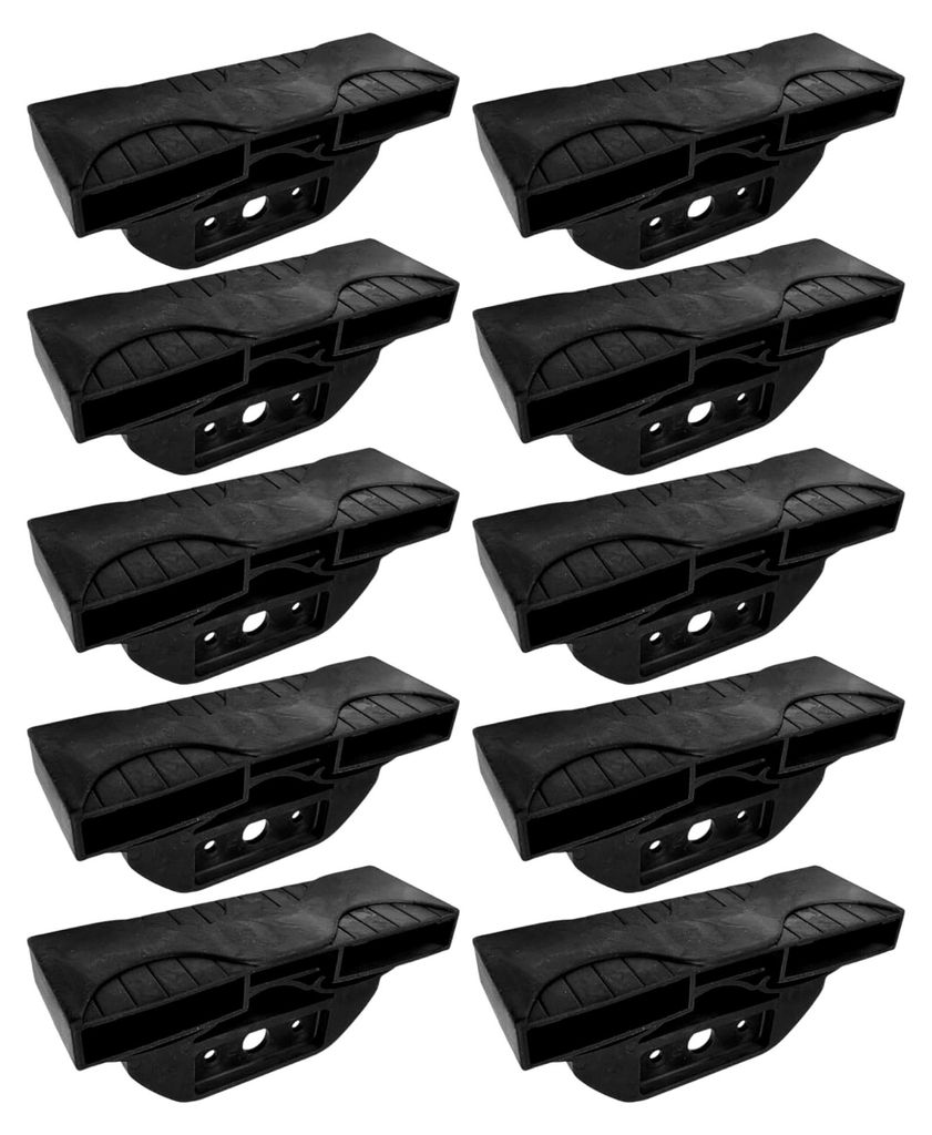 10 Stück Lattenhalter für Lattenroste 38 x 8 mm TPR Endkappenhalter Bett flexibel Gummi schwarz