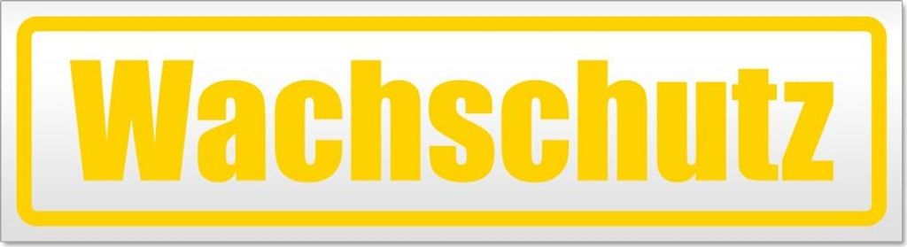 Wachschutz Magnetschild Schild magnetisch