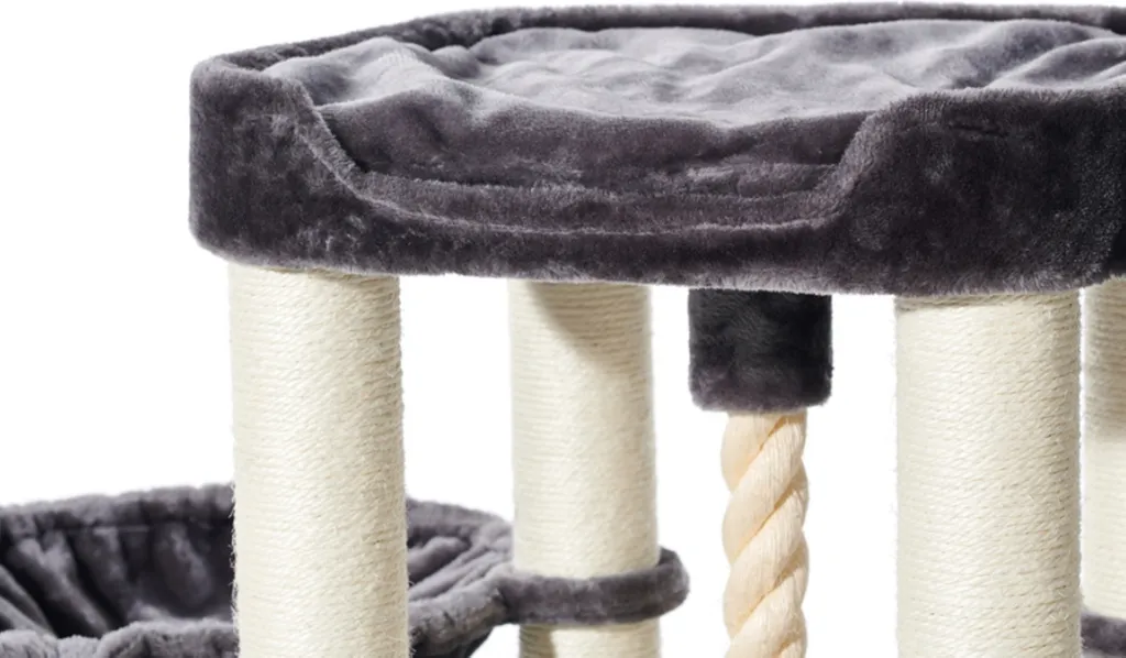 Arbre à chat multi-niveaux 121cm gris anthracite pour chat d'appartement - 3