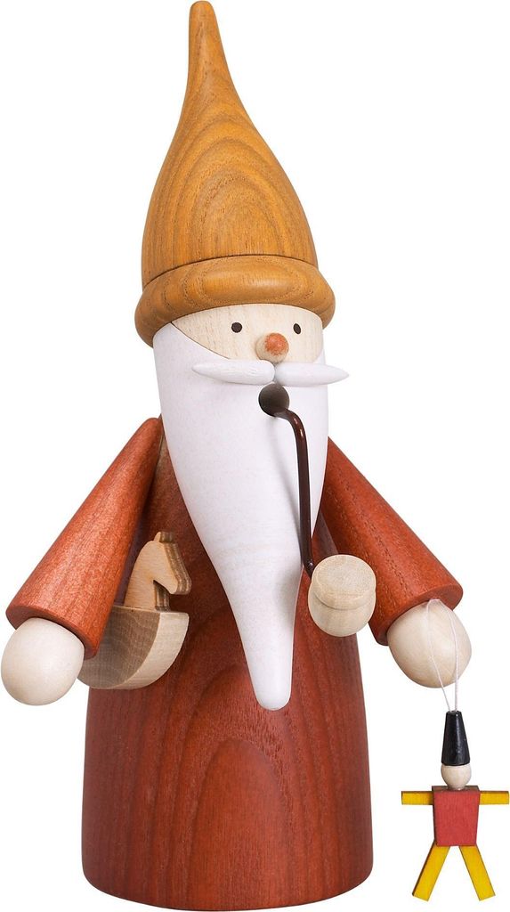 Seiffener Volkskunst Räucherfigur Spielzeugwichtel - Größe Produktbild 