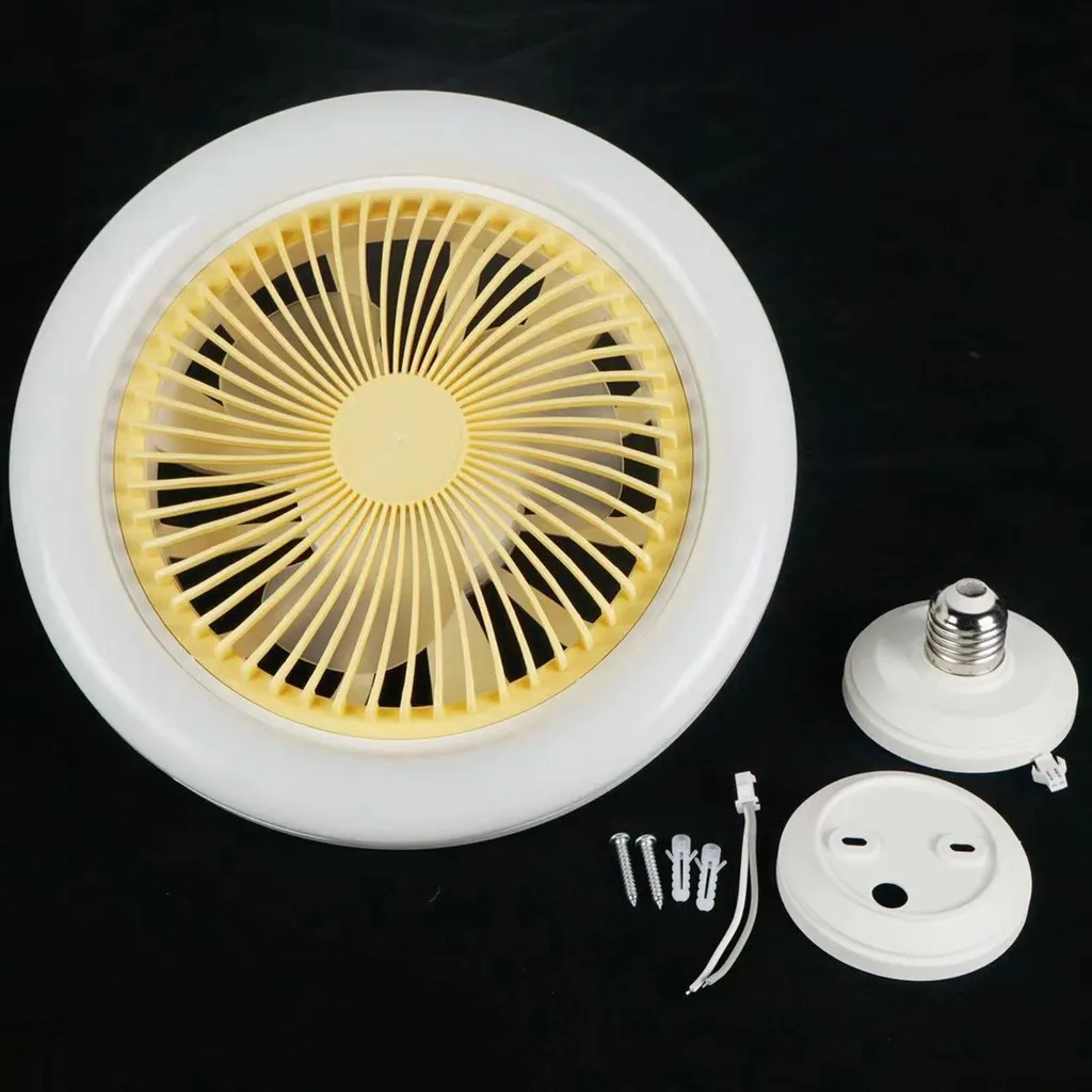 Lampe ventilateur plafond E27 multi-usage avec 3 modes de ventilation - 2