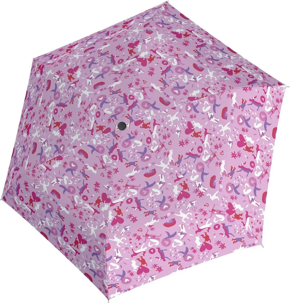 Knirps US.050 Embracing Love Rosa: Ombrello Tascabile Ultra Light Slim