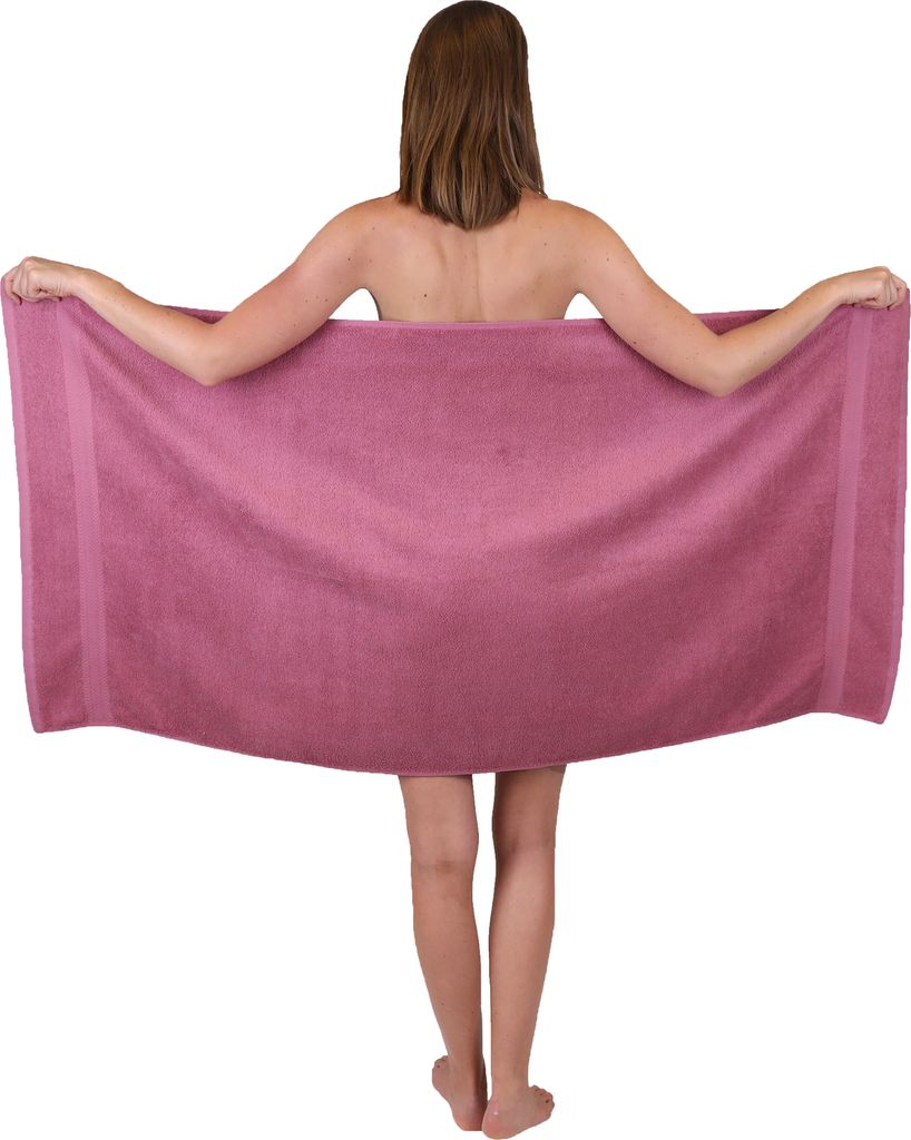Betz Premium Duschtuch 70×140 cm – 100% Baumwolle 470 g/m², saugstark & weich, Farbe Beere