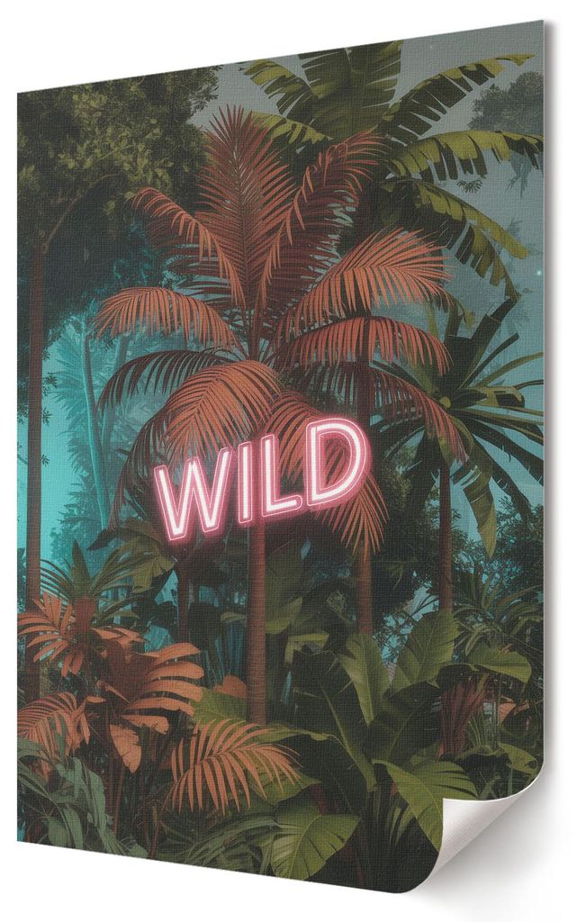 Exotische Inschrift- Kunstdruck A4 - Modern, glamourös, minimalistisch- Wandbild für Wohnzimmer Schlafzimmer & Flur, Modernes Poster Wanddeko, Un...