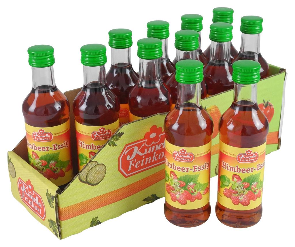 Himbeeressig von Kunella Feinkost - 12er Pack (12 Flaschen Produktbild 