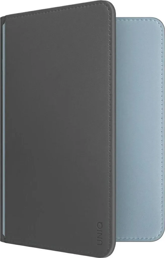 Custodia per passaporto Uniq Belmont con Apple Find My Rfid Lock Grigio Blu