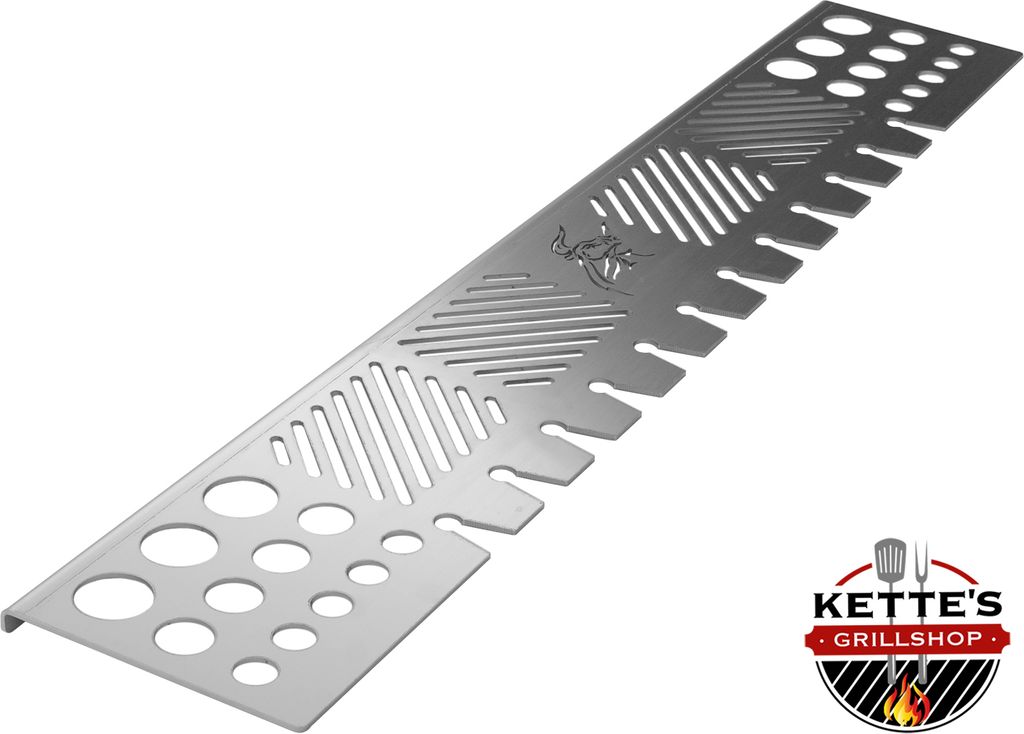 Edelstahl-Warmhalterost kompatibel mit Gasgrills von Napoleon (Napoleon Lex 730)