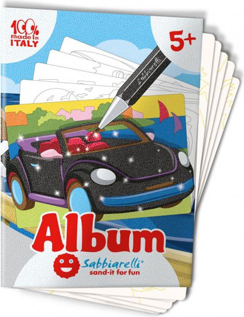 Sabbiarelli Sand-it for Fun Album Cars, 5 Motive