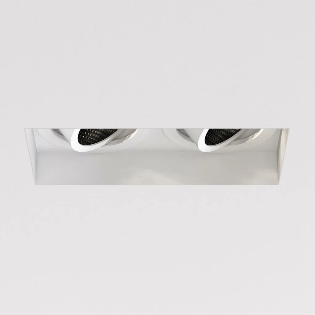 Spot encastré orientable double sans cadre blanc 2 x 6W ASTRO 1248022
