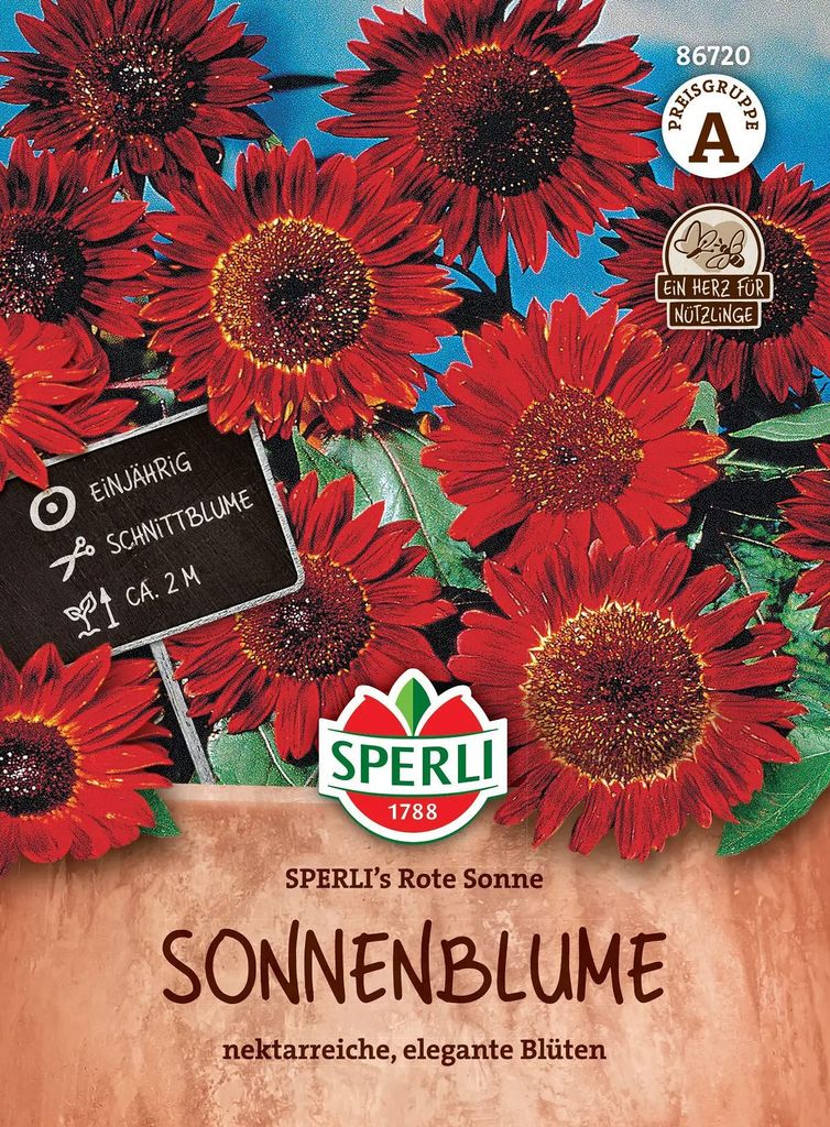 Sperli Sonnenblumen Rote Sonne rotbraun - Blumensamen