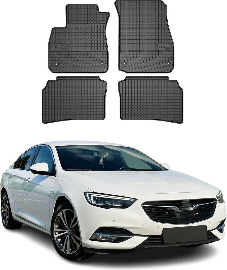 2017-2025 Opel Insignia B Fußmatten Gummi Schwarz 4 tlg Produktbild 