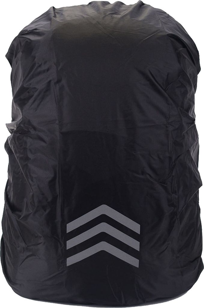Wasserdichte Rucksack-Regenhülle mit reflektierenden Streifen, verschleißfest, UV-beständig, Nachtsichtbarkeit, Rucksack-Schutzhülle