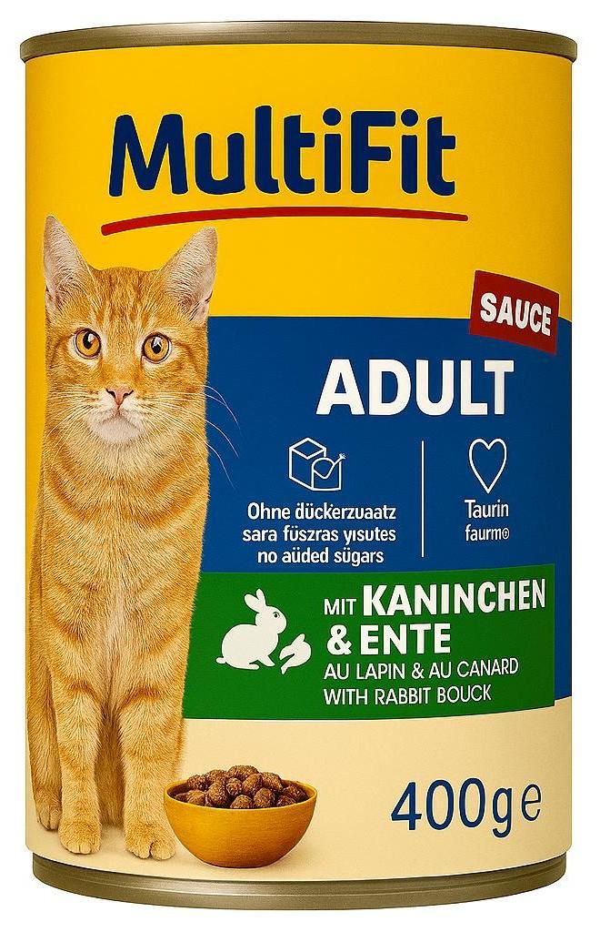 Multi Fit Adult Sauce Kaninchen,Ente 6x400g Produktbild 