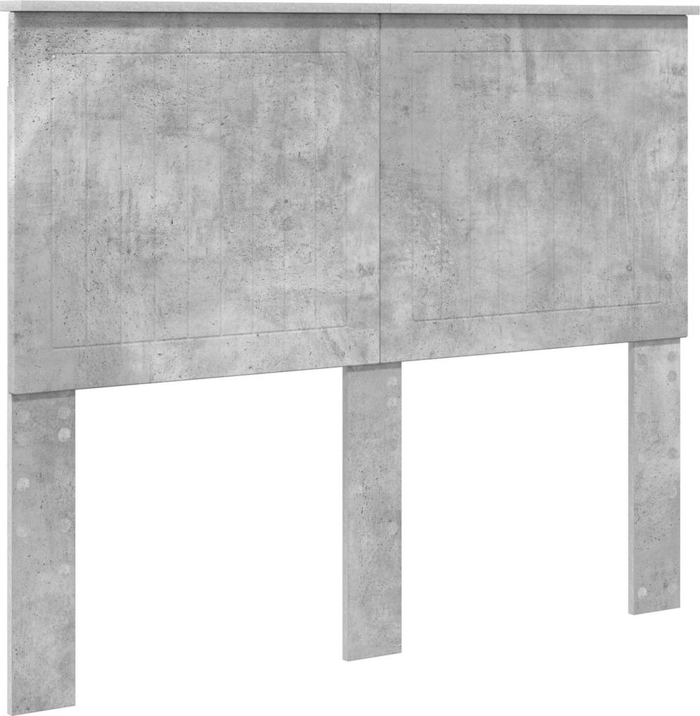 vidaXL Kopfteil mit Kopfteil Beton Grau 120 cm Holzwerkstoff