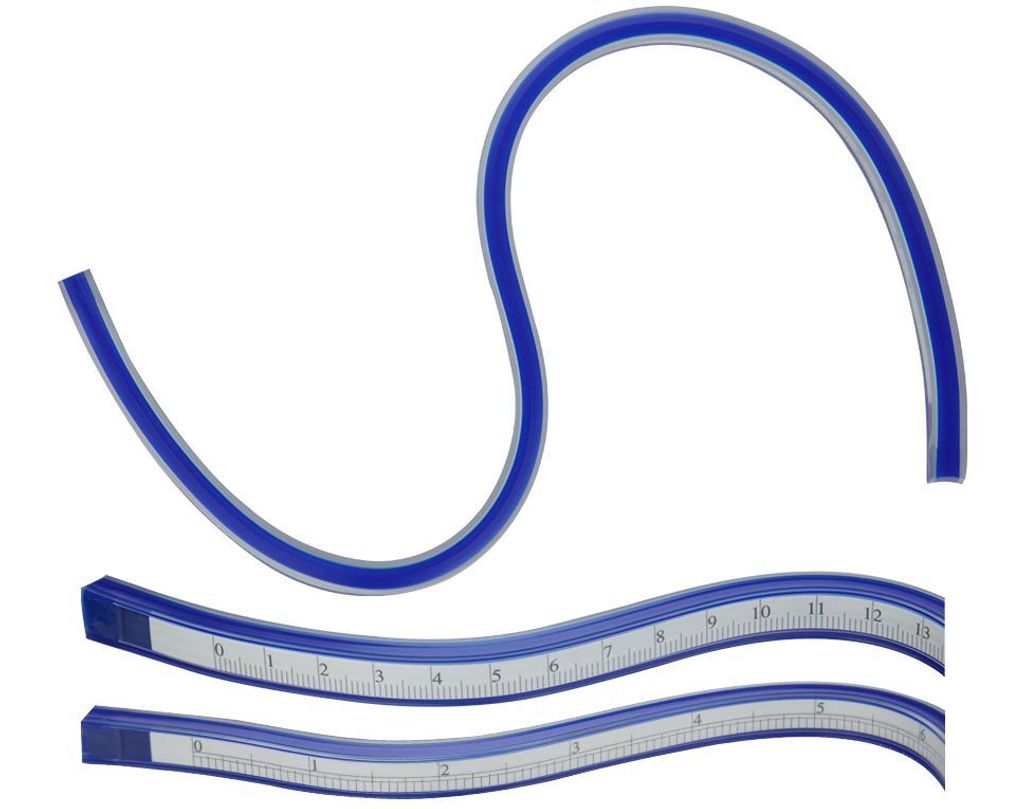 Schönwitz 11441 Kurvenlineal Lineal flexibel 600mm 60cm Produktbild 