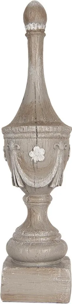 Statue Décorative Grise Clayre & Eef 43cm - Objet d'Art pour Salon - 3