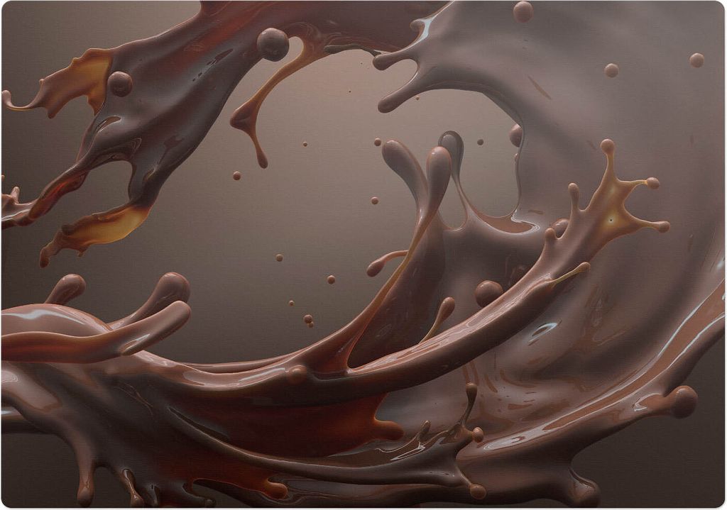 Schokoladenwelle – Bodenschutzmatte – Rutschfest – Schutzmatte für Büro – Vinylmatte – Stuhlunterlage – 100 x 100 cm