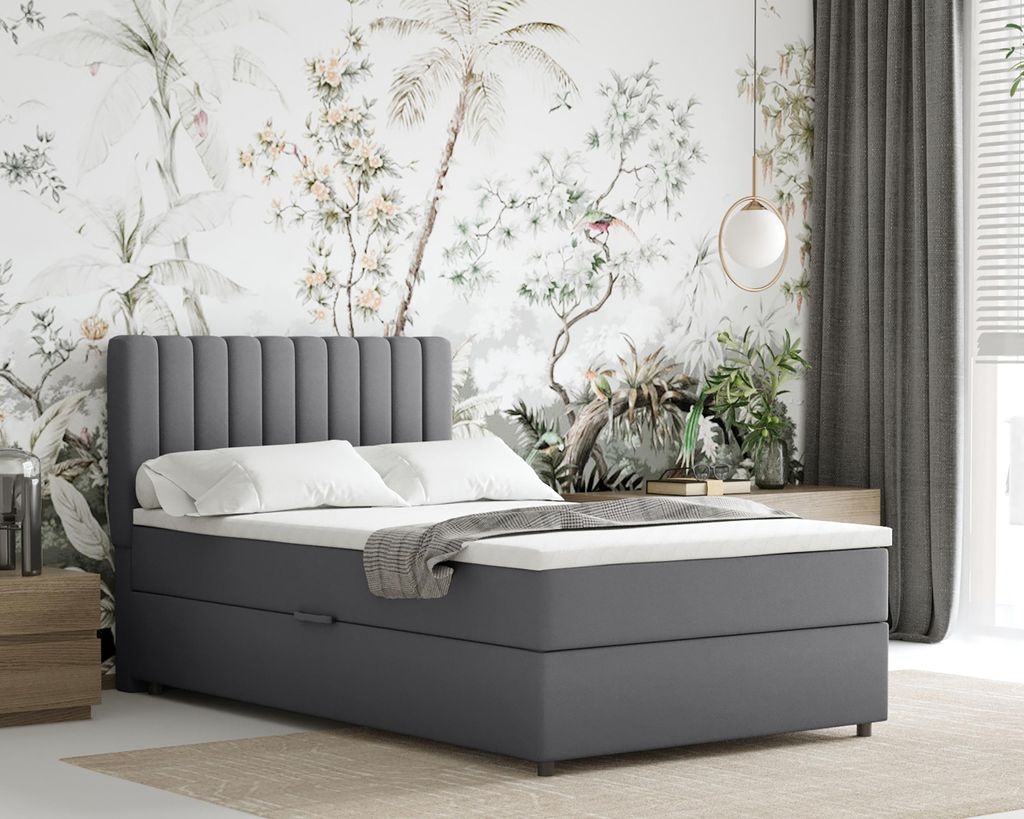 Boxspringbett 120x200 EVEREST, mit Topper, mit Bettkästen,  Produktbild 