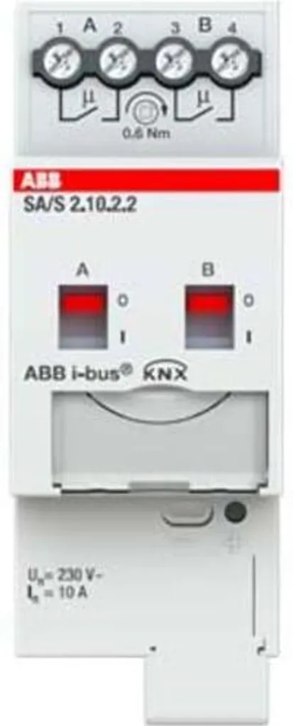 ABB Stotz S&J Actionneur de commutation double 10A REG SA/S2.10.2.2