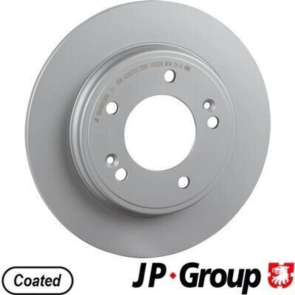 2 Disques de Frein Arrière JP GROUP 3663201800 pour Hyundai Ioniq AE