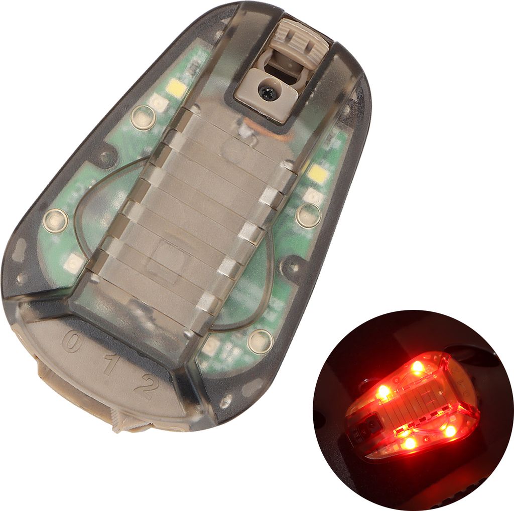 Helmblitzlicht Wasserdicht Helmmontierte Lampe Survival Safety Flash Light Fš¹r Survival Camping im Freien