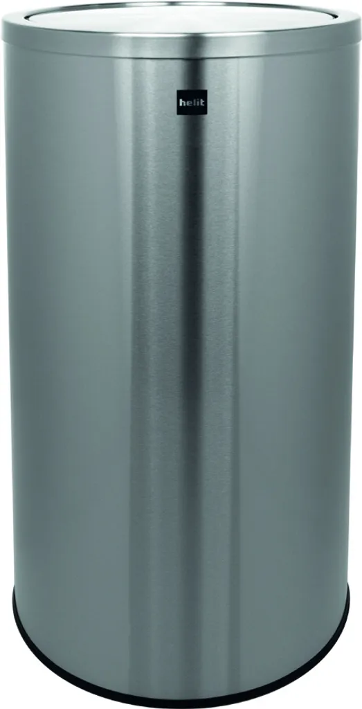 Grande Poubelle à Couvercle Oscillant 50L en Acier Inox Coloris Argent