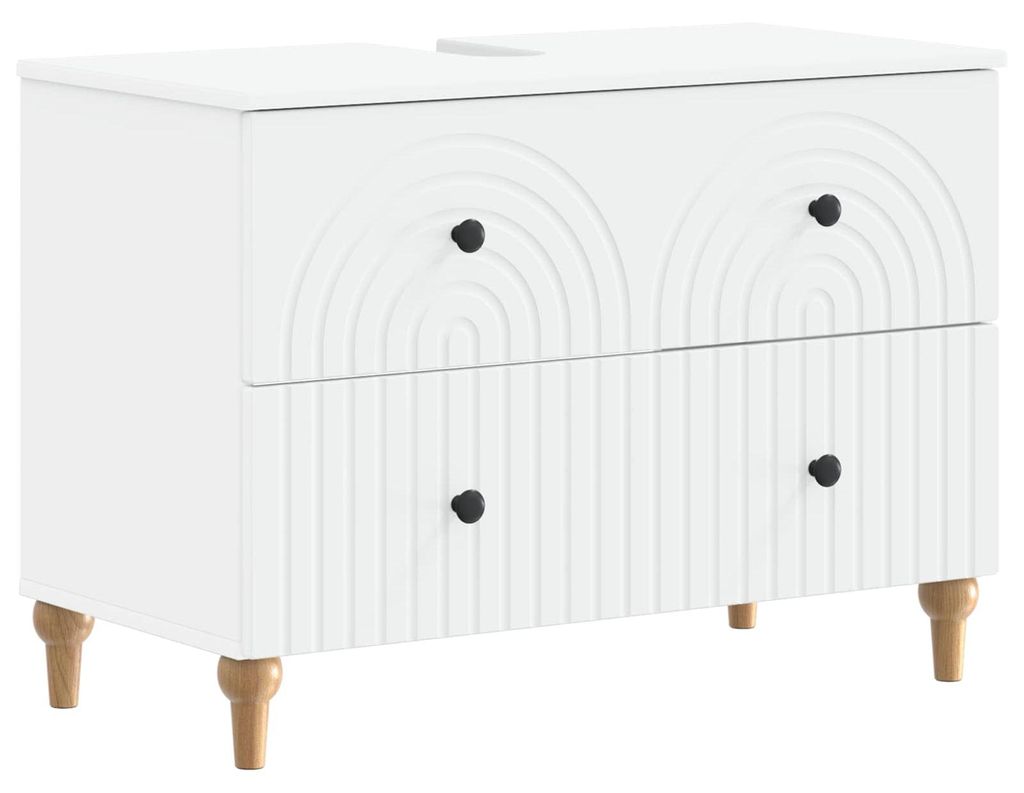 vidaXL Mobiletti per lavabo ALKMAAR, bianco, 82 x 41 x 59 Immagine del prodotto 