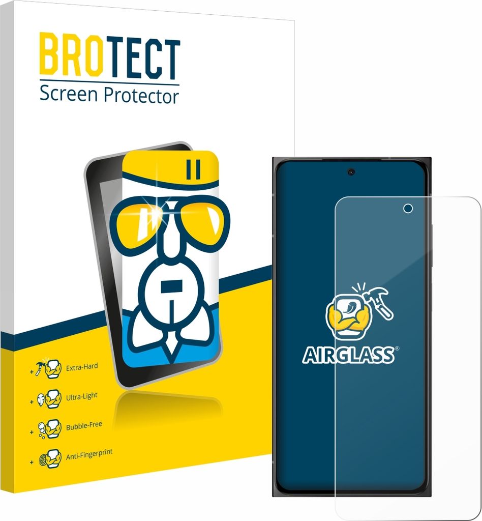 A product shot of a screen protector and its packaging.