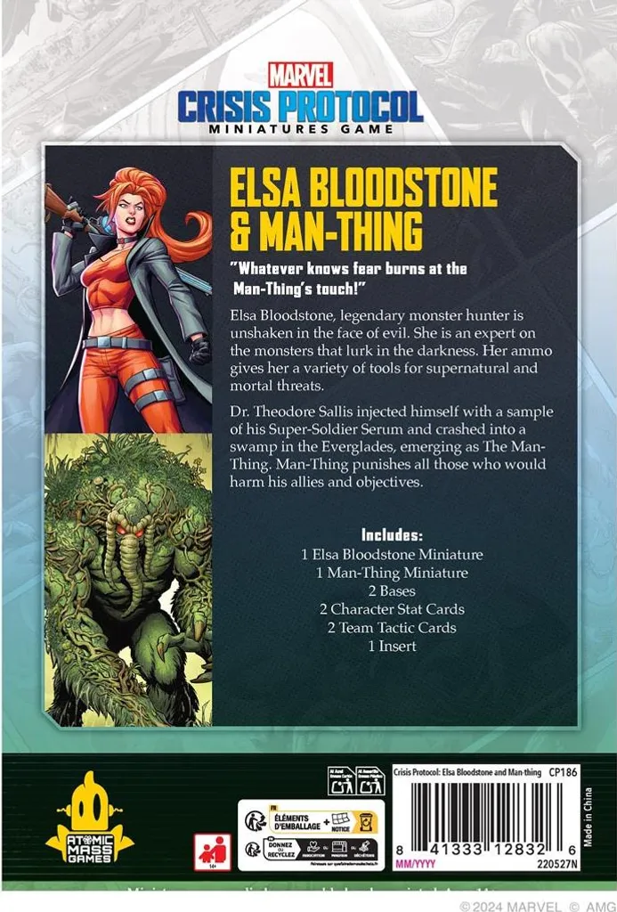 Figurines Marvel Crisis Protocol à peindre Elsa Bloodstone Man-Thing