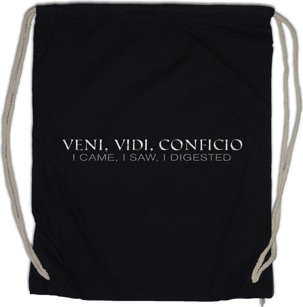 Urban Backwoods Veni Vidi Conficio, Turnbeutel, Farbe: Schwarz