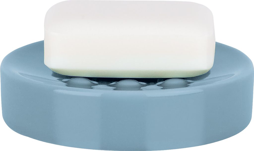 Spirella Seifenschale Tube dekorative Badausstattung Seifenablage Hellblau