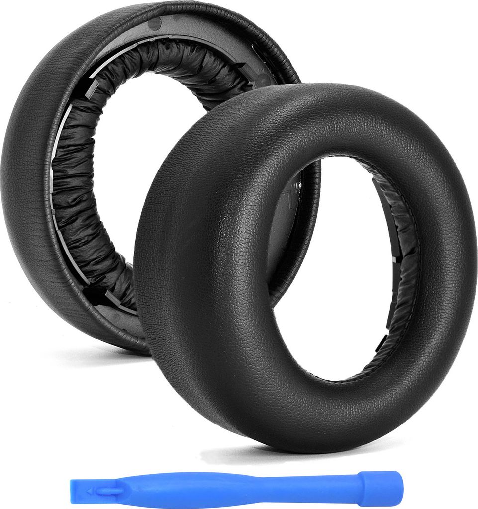 MMOBIEL Ersatz Ohrpolster für Sony PlayStation 5 3D Pulse - Protein Polyurethan- Schwarz