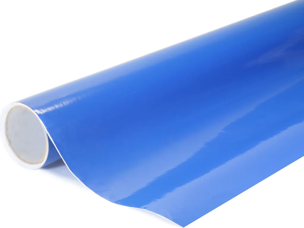 Film wrap bleu ciel brillant 152x400cm covering voiture et mobilier