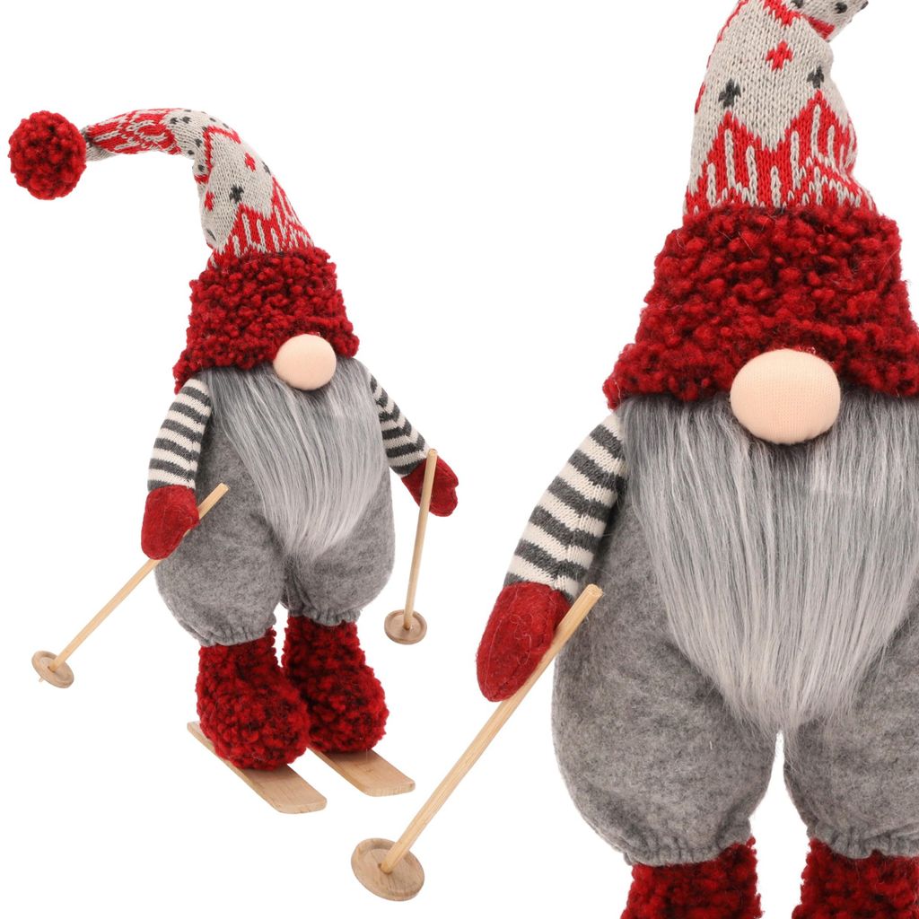 Weihnachtswichtel, 40 cm, Weihnachtsmann, groß, weiß, auf Produktbild 