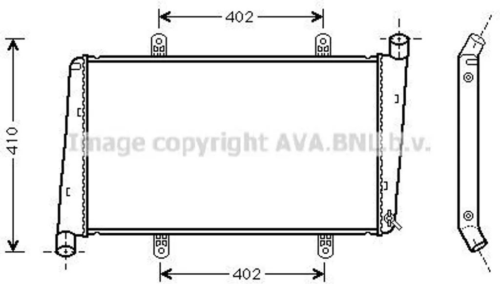 Radiateur moteur pour Volvo S40 I et V40 - Pièce de rechange OE 8602116