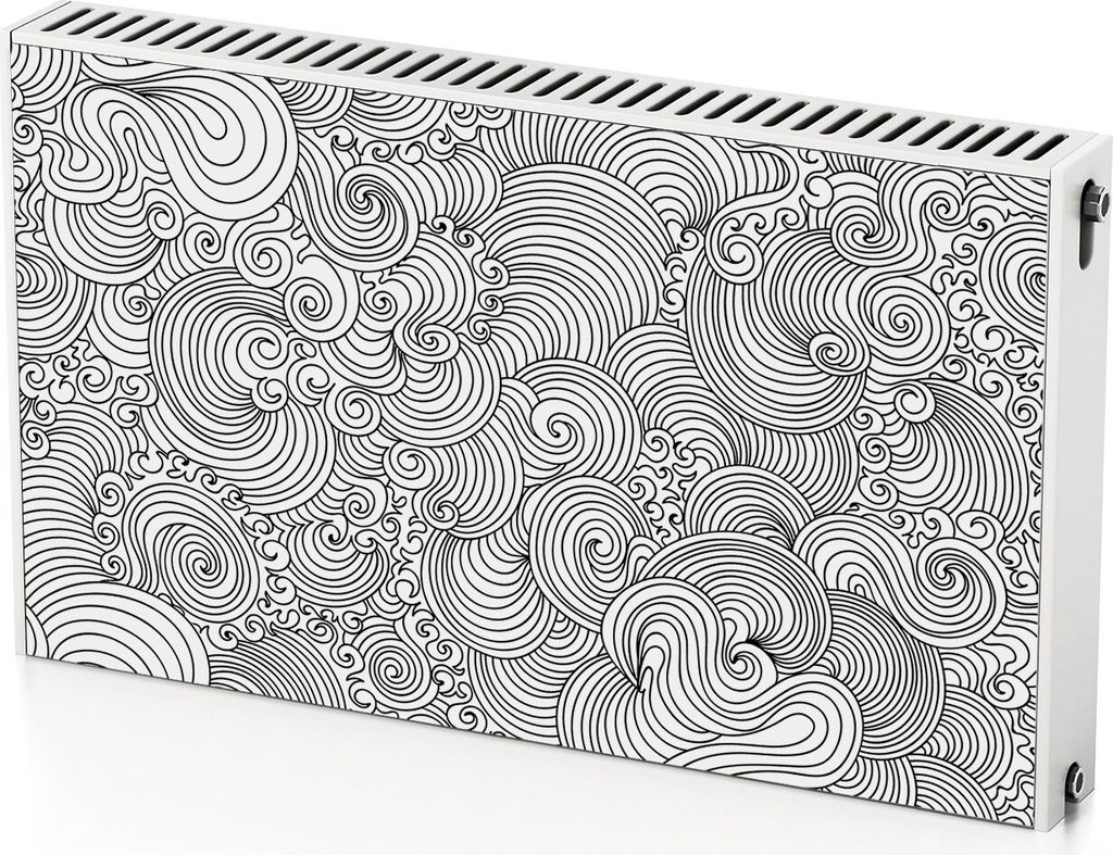 Dekoratives Muster – Magnetische Heizkörperabdeckung – 100x60 cm – Magnet Heizkörperabdeckung – 3D Würfel – Heizkörperverkleidung –...