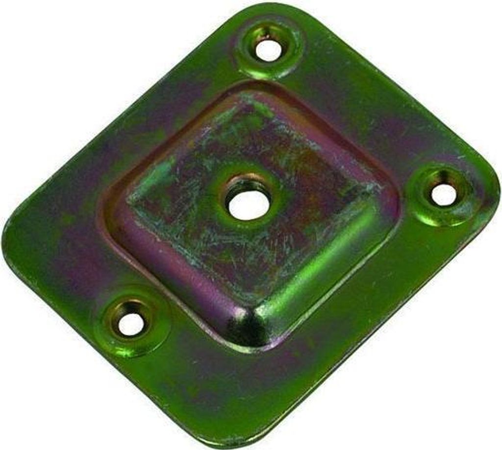 10° neigbare Montageplatte, Stahl, anschraubbar, H.67 x B.58 mm