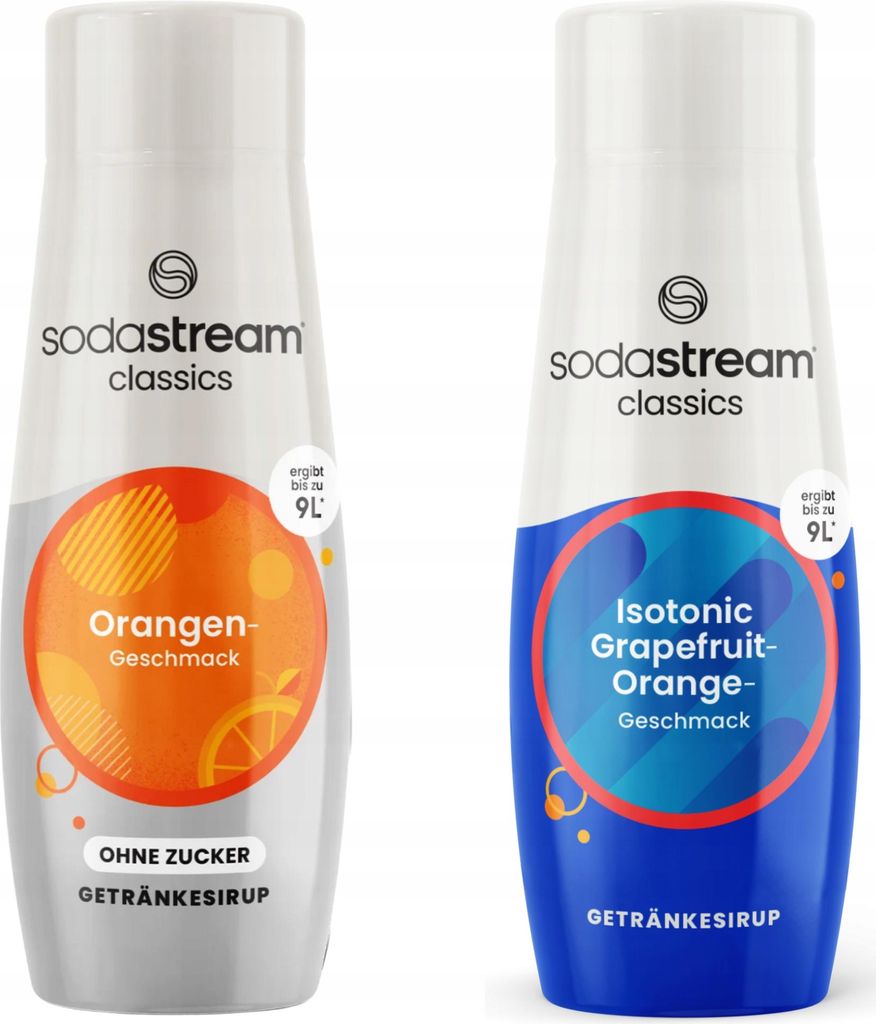 SodaStream Orange Zero Sirupe zuckerfrei Orange + isotonisch Orange Grapefruit