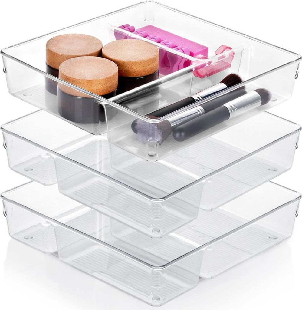Vilde | Organizer do szuflady - Przezroczysty - 23 x 23 x Zdjęcie produktu 